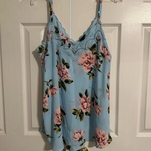 Torrid Blue Floral Camisole
